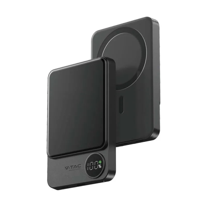 5000mAh Външна Батерия 9мм Magnetic Сива/Розова