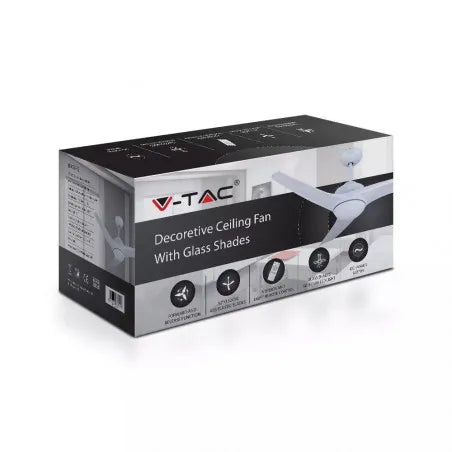15W LED Тяло/Вентилатор Таван Дистанционно 3 в 1 3 Перки Бяло/Кафяв 35W AC Мотор