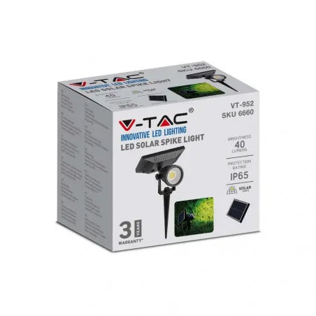 2W LED Соларно Колче IP65 3000K