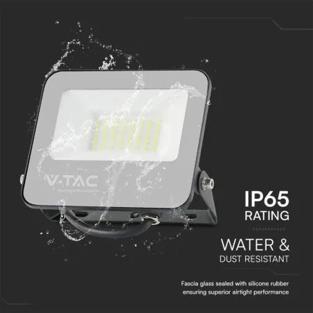 50W/30W Floodlight RGB+W Черен С Контролер IP65