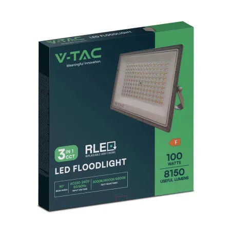 100W LED Прожектор 3в1 Сиво Тяло