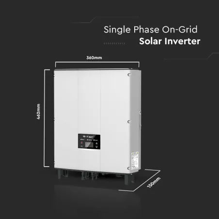5kW/3kW Мрежов Инвертор LCD Дисплей Монофазен IP65 5г.
