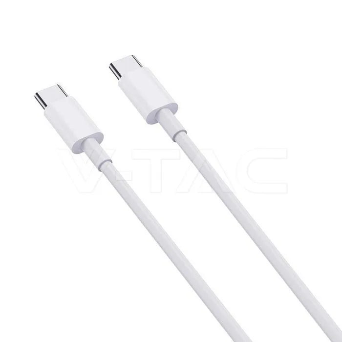 1M Type C USB Кабел Бял