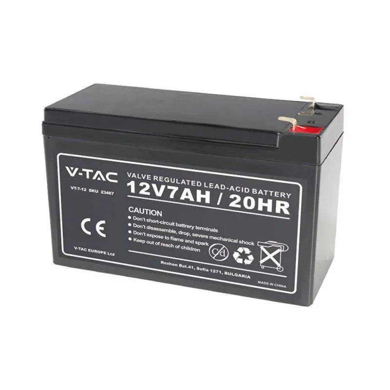 7Ah 12V Акумулаторна Батерия T2 151*65*94(100) мм