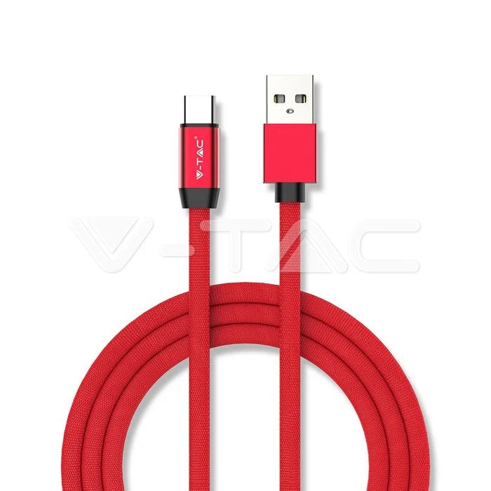 1м. Тип C USB Кабел Серия "Ruby" Различни Цветове