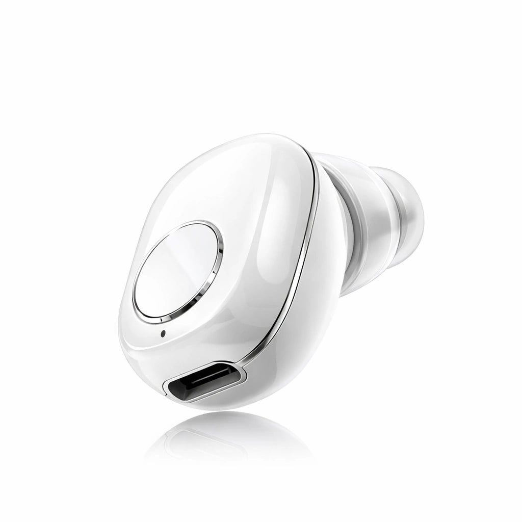 Bluetooth Слушалка 55mAh Бяла