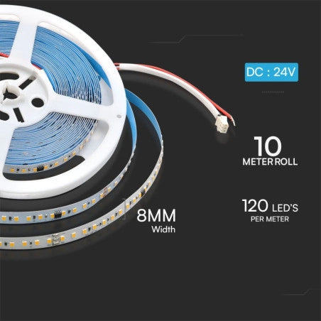 LED Лента Дигитална Бягаща 2835 120 10W 24V 4000K