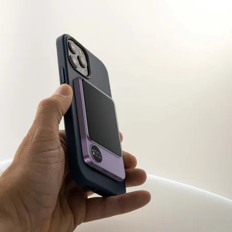 5000mAh Външна Батерия 9мм Magnetic Сива/Розова