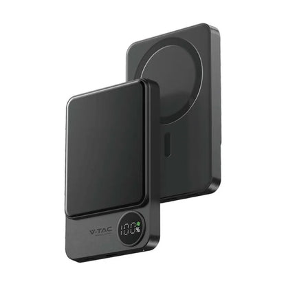 5000mAh Външна Батерия 9мм Magnetic Сива/Розова