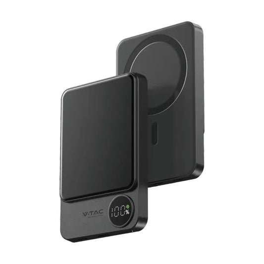 5000mAh Външна Батерия 9мм Magnetic Сива/Розова