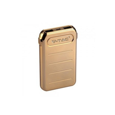 Външна Батерия Златна USB C+B 10000 mAh Златна