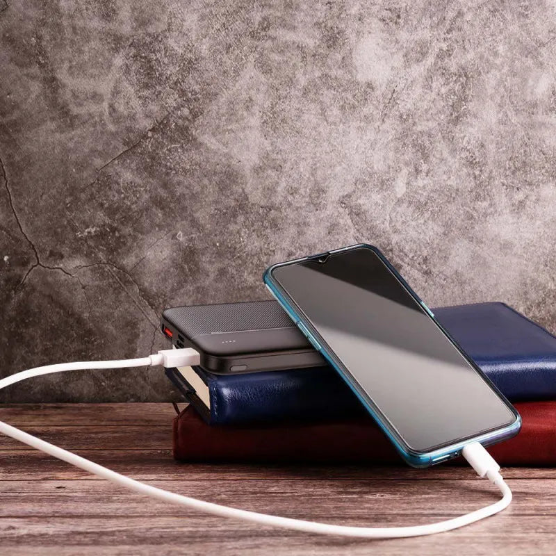10000mAh Външна Батерия Бързо Зареждане Черна
