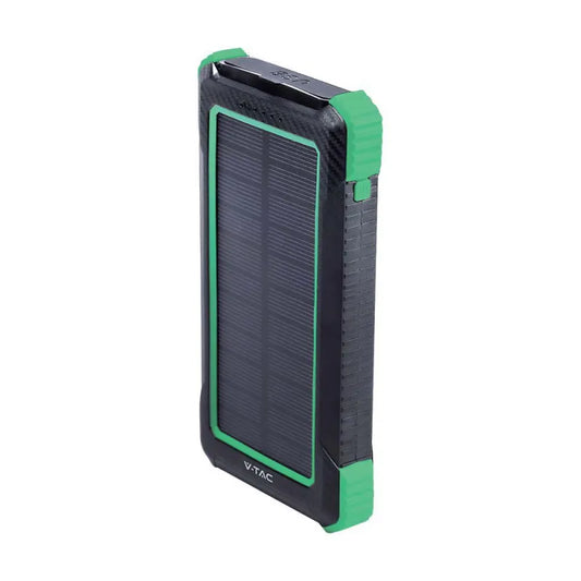 10000mAh Външна Батерия Солар Безжично Зареждане Черна