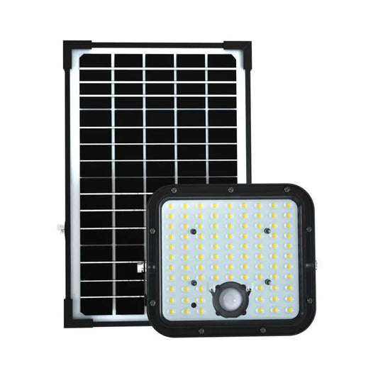 30W LED Соларен Прожектор LiFePo Батерия 3.7V Черен 6400K