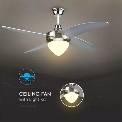 15W LED Тяло/Вентилатор Таван Дистанционно 3 в 1 3 Перки 60W AC Мотор