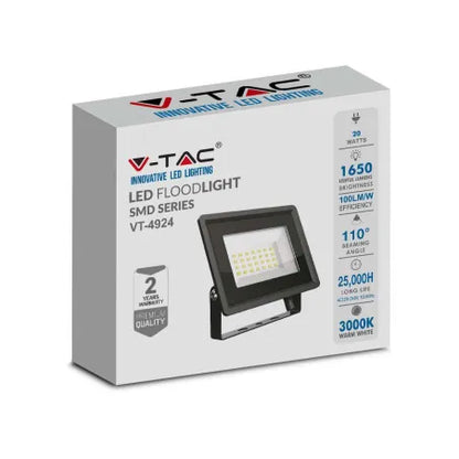 20W/10W LED Прожектор Черно Тяло 6500K