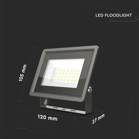 20W/10W LED Прожектор Черно Тяло 6500K