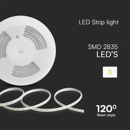 220V LED Лента Сет 10.5W 2835 121 3000К 10м/Сет