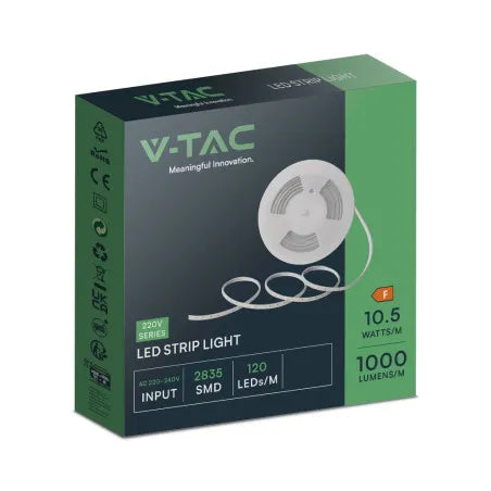 220V LED Лента Сет 10.5W 2835 121 6500К 10м/Сет