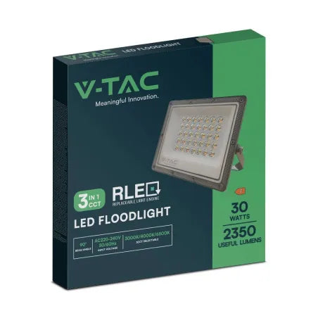 50W LED Прожектор 3в1 Сиво Тяло