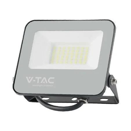 30W LED Прожектор 6500K/4000K Черно Тяло Сиво Стъкло 160lm/W 5год. Гаранция