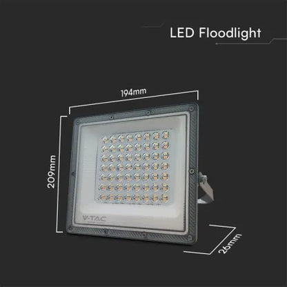 50W LED Прожектор 3в1 Сиво Тяло