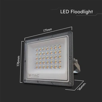 30W LED Прожектор 3в1 Сиво Тяло