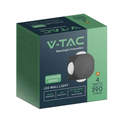 4W LED COB Луна 4000K Черно/Бяло Тяло
