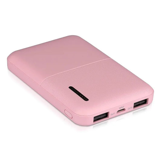Външна Батерия Мини 5000 mAh Розова