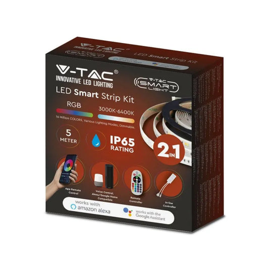 LED Лента 28W 5050/54 RGB + 3 в 1 IP65 Сет Смарт