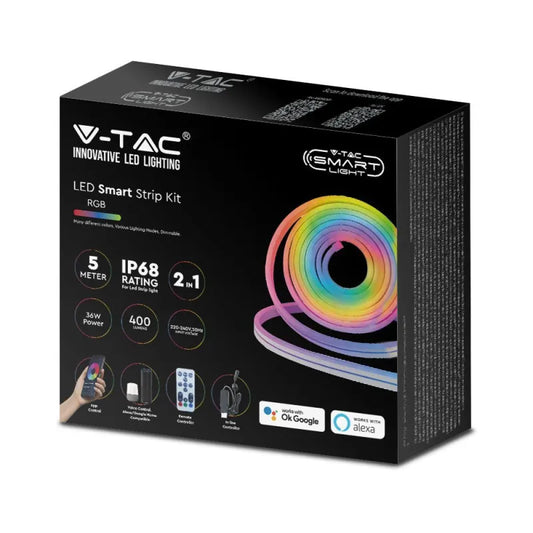 LED Лента 36W SMD5050 60LEDs Smart Съвместима с Amazon Alexa и Google Home