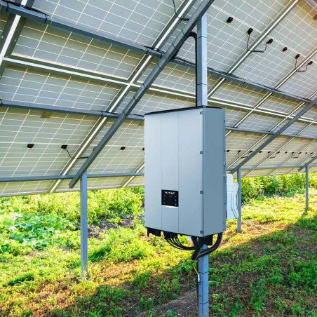 5kW Мрежов Инвертор LCD Дисплей DC Ключ Трифазен IP65