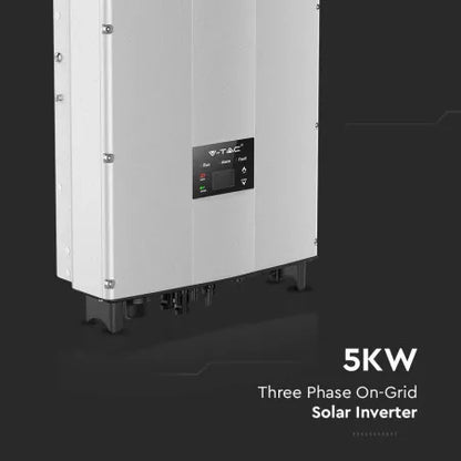 5kW Мрежов Инвертор LCD Дисплей DC Ключ Трифазен IP65