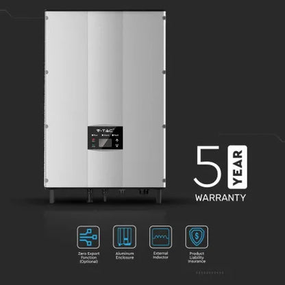 5kW Мрежов Инвертор LCD Дисплей DC Ключ Трифазен IP65