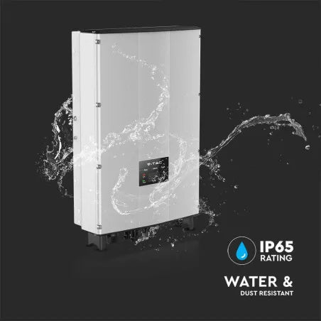 5kW Мрежов Инвертор LCD Дисплей DC Ключ Трифазен IP65