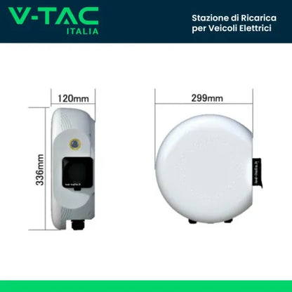 7.4kW Зарядно За Електрическа Кола 230V, 32A - 3M Кабел , IP65/IK10