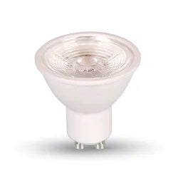 8W КРУШКА GU10 SMD ПЛАСТИК С ЛУПА 4000К 38`D - 1694