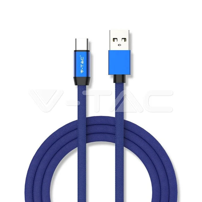 1м. Тип C USB Кабел Серия "Ruby" Различни Цветове