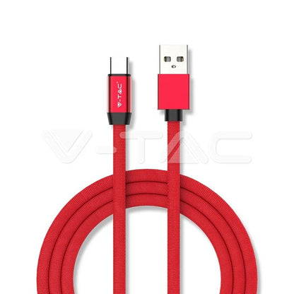 1м. Тип C USB Кабел Серия "Ruby" Различни Цветове