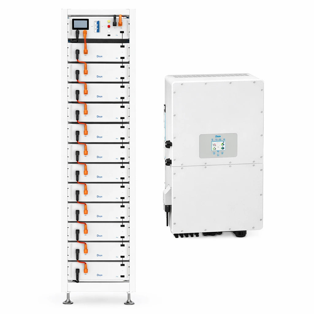 61.44kWh Батерия Сет Високо Напрежение IP20 Deye BOS-G PRO + Deye Инвертор 50kW