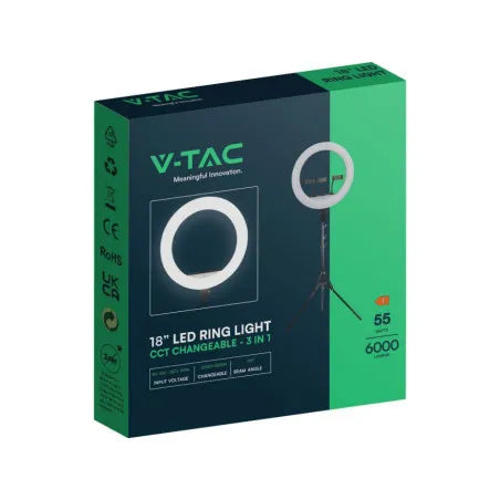 55W LED Ринг Държач за 3 Телефона 3200K-5500K