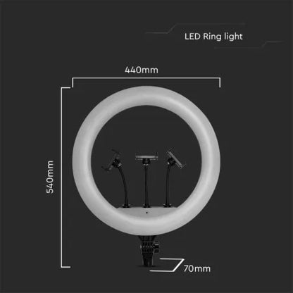 55W LED Ринг Държач за 3 Телефона 3200K-5500K