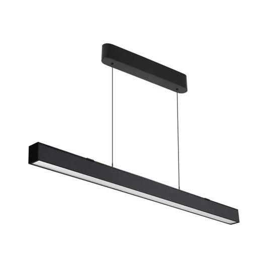 40W LED Линейна висяща лампа: Система нагоре и надолу 3в1, Черен/Бял корпус