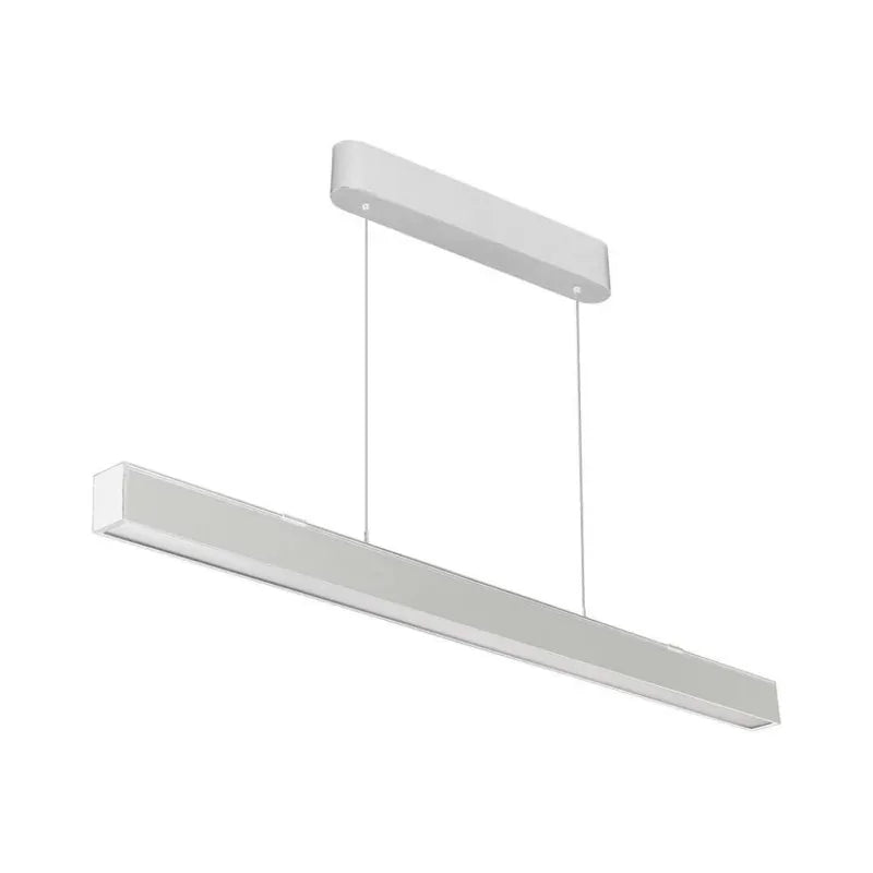 40W LED Линейна висяща лампа: Система нагоре и надолу 3в1, Черен/Бял корпус