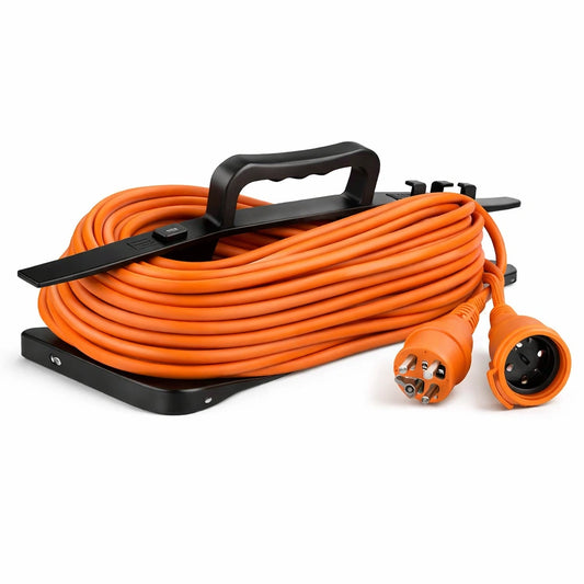 30М Удължител 16А Оранжев EU Стандарт IP44