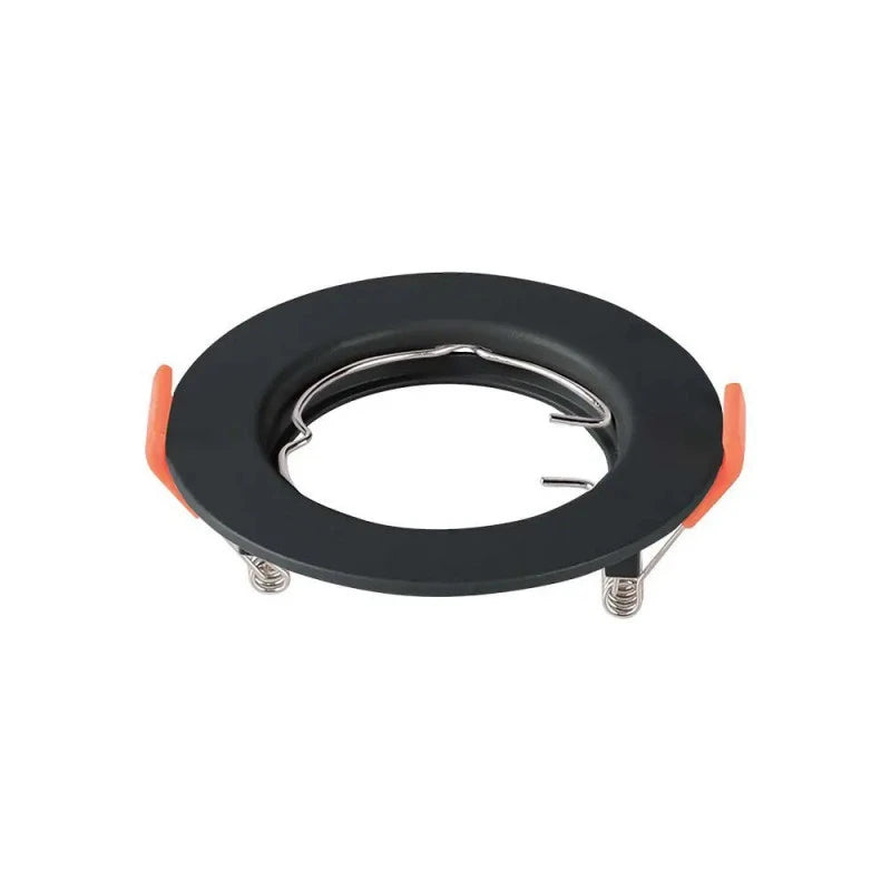 GU10 КОРПУС КРЪГ ЧЕРЕН PC 81x40mm 2БР