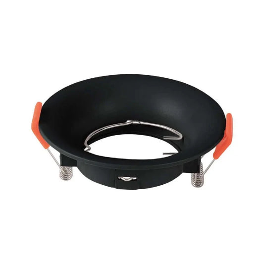 GU10 КОРПУС КРЪГ ЧЕРЕН PC 88x40mm