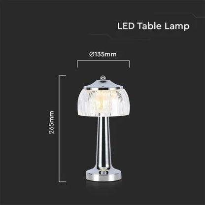 LED Настолна Лампа 1800mAH Батерия 13.5*26.5 Хром/Бронз 3 в 1