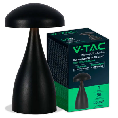 LED Настолна Лампа 800mAh Батерия 120x220 3 в 1 Черно Тяло
