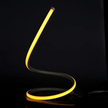 20W LED Настолна Лампа Извита Кабел - Ключ 3000К Бяла